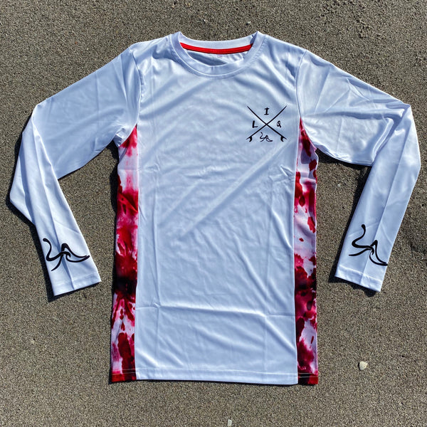 White/Red Long Sleeve